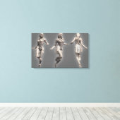 女疑問に思人代替 キャンバスプリント (インサイチュ (ウッドフロア))