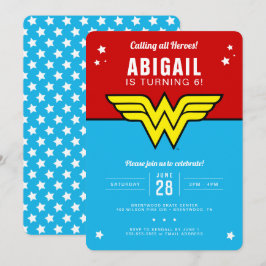 女疑問に思人 – クラシック誕生日 招待状