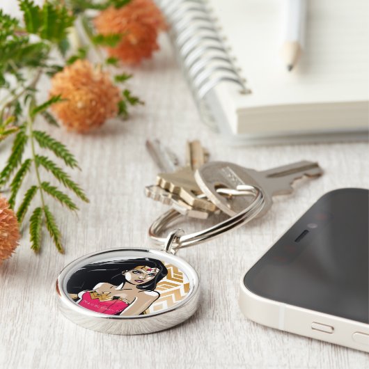 女疑問に思力 キーホルダー (側面)