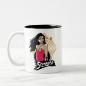 女疑問に思力 ツートーンマグカップ (左)