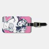 女疑問に思力・パワー ラゲッジタグ (正面横)