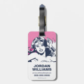 女疑問に思力・パワー ラゲッジタグ (裏面縦)