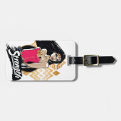 女疑問に思力 ラゲッジタグ (正面横)