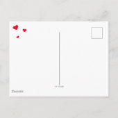 女疑問に思友すごい友 |バレンタインデー ポストカード (裏面)