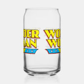 女疑問に思名とロゴ ガラス缶 (右)