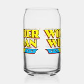 女疑問に思名とロゴ ガラス缶 (左)