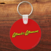 女疑問に思名 キーホルダー (正面)