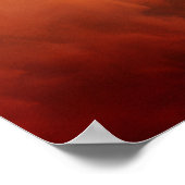 女疑問に思塵嵐シルエット ポスター (角)