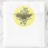 女疑問に思女王ビーロゴ ラウンドシール (バッグ)