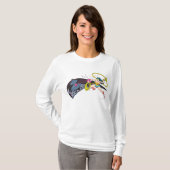 女疑問に思対ロボット Tシャツ (正面フル)