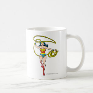 女疑問に思性の投げ縄 コーヒーマグカップ