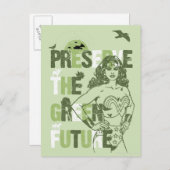 女疑問に思性の未来 ポストカード (正面/裏面)