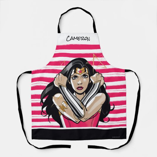 女疑問に思性の防衛 – テンプレート エプロン (正面)