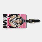 女疑問に思性の防衛 – テンプレート ラゲッジタグ (正面横)