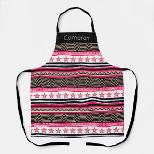 女疑問に思性部族パターン エプロン