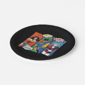 女疑問に思性、バットガール、ハーレークインホリデー ペーパープレート (アングル)