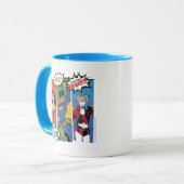 女疑問に思性、バットガール、ハーレークインホリデー マグカップ (正面左)