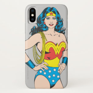 女疑問に思性 ヴィンテージポーズ（なげなわ） iPhone X ケース
