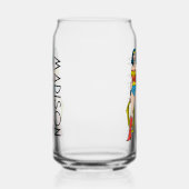 女疑問に思性 |名前の追加 ガラス缶 (右)