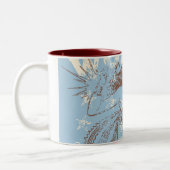 女疑問に思捕虜 ツートーンマグカップ (左)