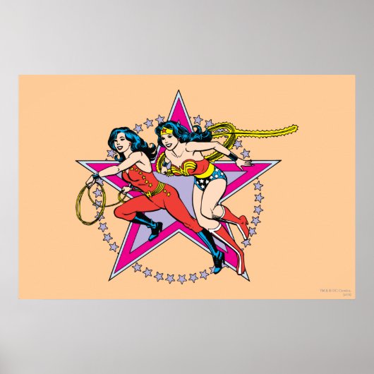 女疑問に思星の背景 ポスター (正面)