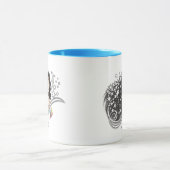 女疑問に思星 マグカップ (中央)