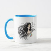 女疑問に思星 マグカップ (左)