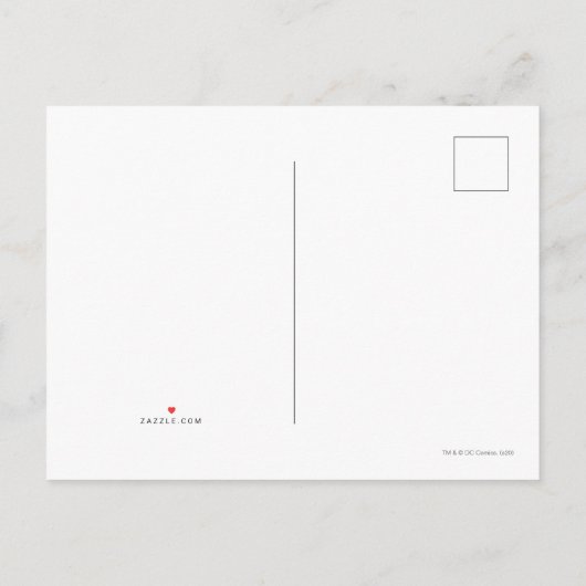 女疑問に思漫画進化グラフィック インビテーションポストカード (裏面)