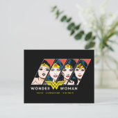 女疑問に思漫画進化グラフィック インビテーションポストカード (スタンド正面)