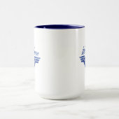 女疑問に思積み星シンボル マグカップ (中央)