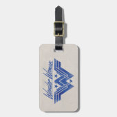 女疑問に思積み星シンボル ラゲッジタグ (正面縦)