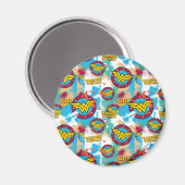 女疑問に思絵を描スプレー模様 マグネット (正面/裏面)