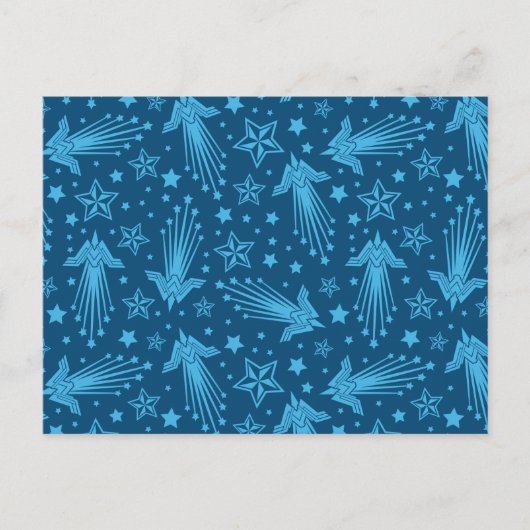 女疑問に思記号パターン ポストカード (正面)