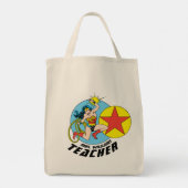 女疑問に思赤スター先生 トートバッグ (裏面)