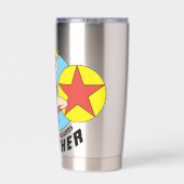 女疑問に思赤スター先生 保温保冷タンブラー (背面)