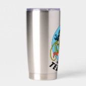 女疑問に思赤スター先生 保温保冷タンブラー (正面)