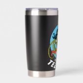 女疑問に思赤スター先生 保温保冷タンブラー (正面)