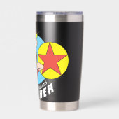 女疑問に思赤スター先生 保温保冷タンブラー (背面)