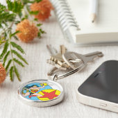 女疑問に思赤スター キーホルダー (側面)