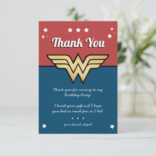 女疑問に思金ロゴ誕生日ありがとう 招待状 (スタンド正面)