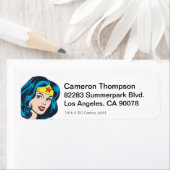 女疑問に思顔 ラベル (インサイチュ)