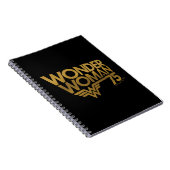 女疑問に思75周年記念金ゴールドロゴ ノートブック (右側)