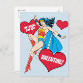 女疑問に思 |バレンタイン シーズンポストカード (正面/裏面)