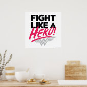女疑問に思 – ヒーローのように戦う ポスター (キッチン)