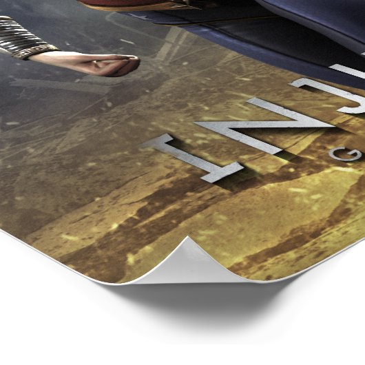 女疑問に思 ポスター (角)