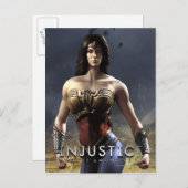 女疑問に思 ポストカード (正面/裏面)