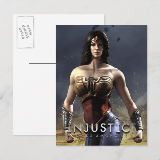 女疑問に思 ポストカード (正面/裏面)