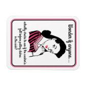 女疑問に思 マグネット (横)