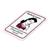 女疑問に思 マグネット (左側)