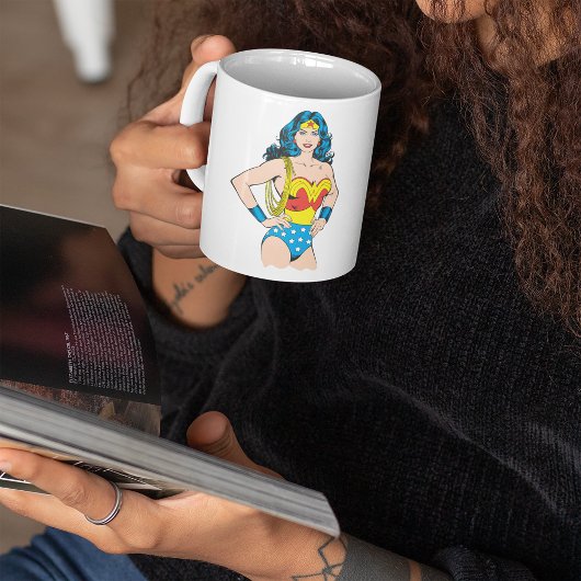 女疑問に思 |ラッソーでヴィンテージポーズ コーヒーマグカップ